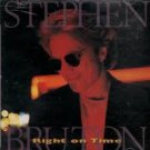 stephen bruton - right on time CD 1995 dos records 11 tracks used barcode punched dos7013 stephen bruton - right on time CD 1995 dos records 11 tracks used barcode punched dos7013