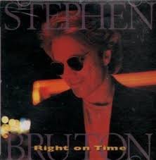 stephen bruton - right on time CD 1995 dos records 11 tracks used barcode punched dos7013