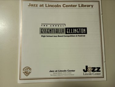 jazz at lincoln center: annual essentially ellington 1999 CD warner 8 tracks like new PP2282