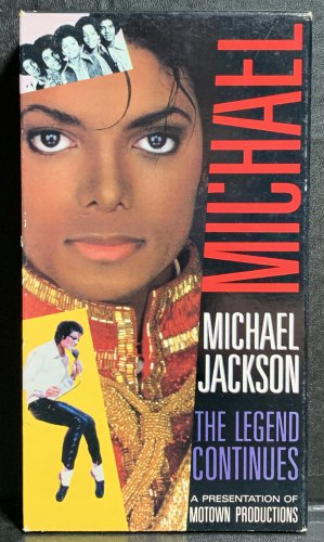 michael jackson - the legend continues VHS 1988 motown vestron 53 minutes used