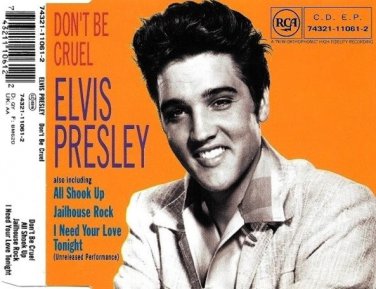 elvis presley - don't be cruel CD ep mono 1992 RCA 4 tracks like new 74321-11061-2