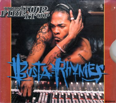 busta rhymes - turn it up (remix) / fire it up CD single 1998 elektra like new 64104-2