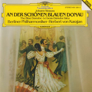 johann strauss: An Der Sch&Atilde;&para;nen Blauen Donau - Berliner phil / karajan CD 1981 DG like new 400 026-2