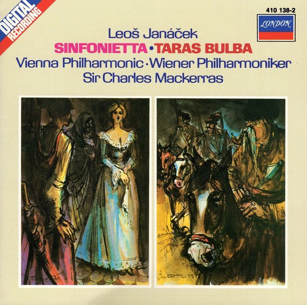 Leo&Aring;&iexcl; Jan&Atilde;&iexcl;&Auml;�ek: sinfonietta / taras bulba - vienna phil & mackerras CD 1983 london 410 138-2