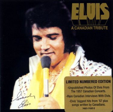 elvis presley - elvis: a canadian tribute CD 1999 limited numbered edition RCA BMG #29418 like new