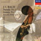 J. S. bach - partita no. 2 sonata no. 3 - kyung wha chung CD 1994 decca germany like new 440 031-2