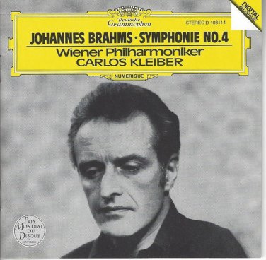 brahms: symphonie no.4 - wiener philharmoniker / kleiber CD deutsche grammophon BMG Direct like new