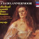 donizetti: lucia di lammermoor - sutherland, pavarotti, milnes, bonynge 3CDs 1985 london like new