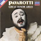 pavarotti - great tenor arias CD 1987 decca london 12 tracks like new 421 124-2