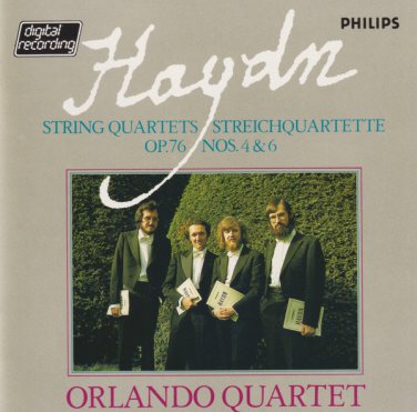haydn: string quartets op. 76, nos. 4&6 - orlando quartet CD 1982 philips germany like new 410 053-2
