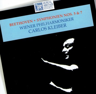 beethoven symphonien nos 5&7 wiener phil & kleiber CD 1997 musical heritage society like new