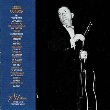 eddie condon - town hall concerts volume six CD 2-discs 1990 jazzology mono new JCD-1011/1012