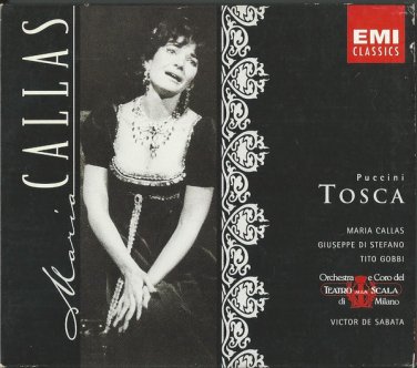 puccini: tosca - maria callas 2CDs mono 1997 EMI reissue like new CDCB 7243 5 56304 2 1