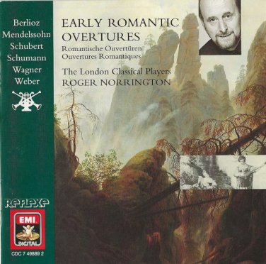 early romantic overtures - london classical players, roger norrington CD 1990 EMI like new