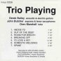 derek bailey, john butcher, oren marshall - trio playing CD 1997 incus england new CD28