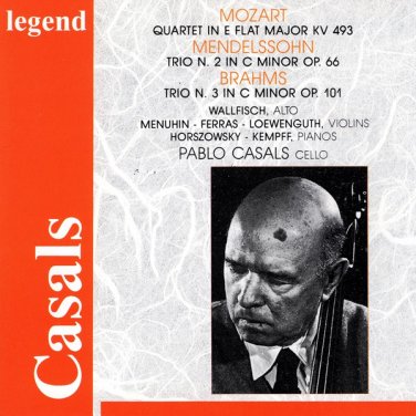 casals plays mozart mendelssohn brahms CD 1995 legend italy used mint