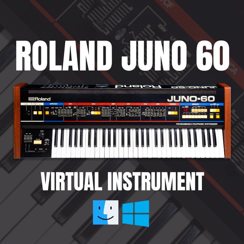 Roland Juno 60 VST Virtual Instrument Software Windows & Mac