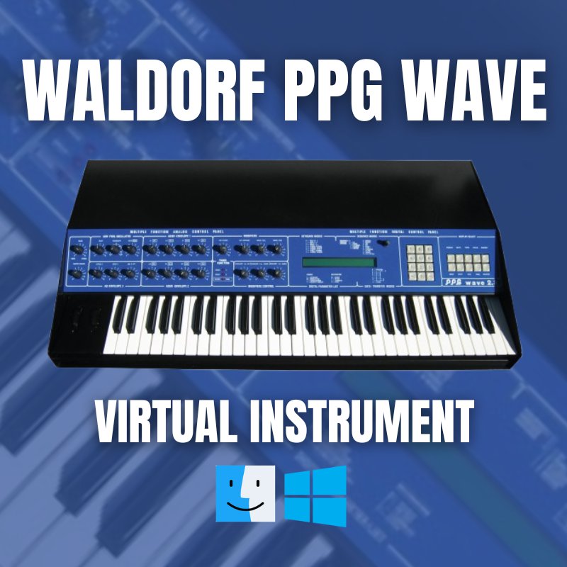 Waldorf PPG Wave VST Virtual Instrument Software Windows & Mac