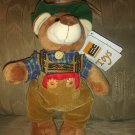 ES Toys Euro Souvenirs Germany Teddy Bear Plush 11" Gerhardshofen NWT Stuffed...