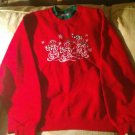 Studio Collection XL Women Ugly Christmas Sweater Red Snowman Cotton Polyester