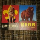 2 Vintage Cub Scout Books Bear Lion Webelos 1960 1961 VTG Boy Scouts Of America