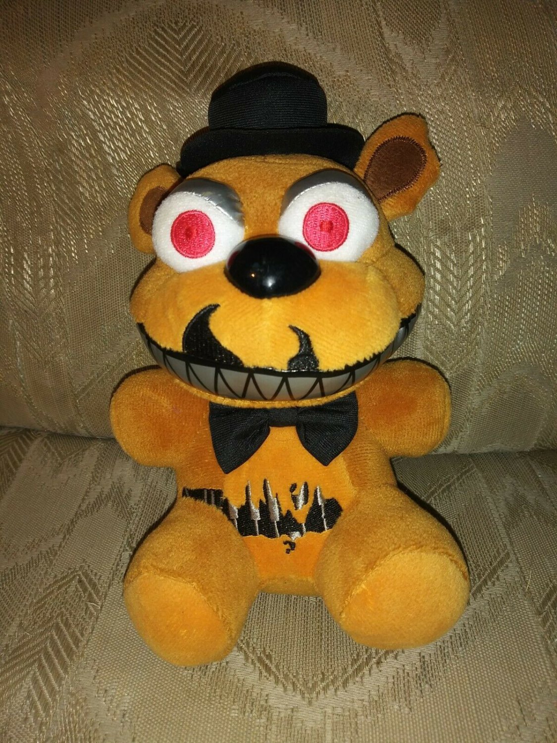 Five Nights At Freddys Teddy Bear Plush 7" Funko Red Eyes Stuffed Animal Toy...