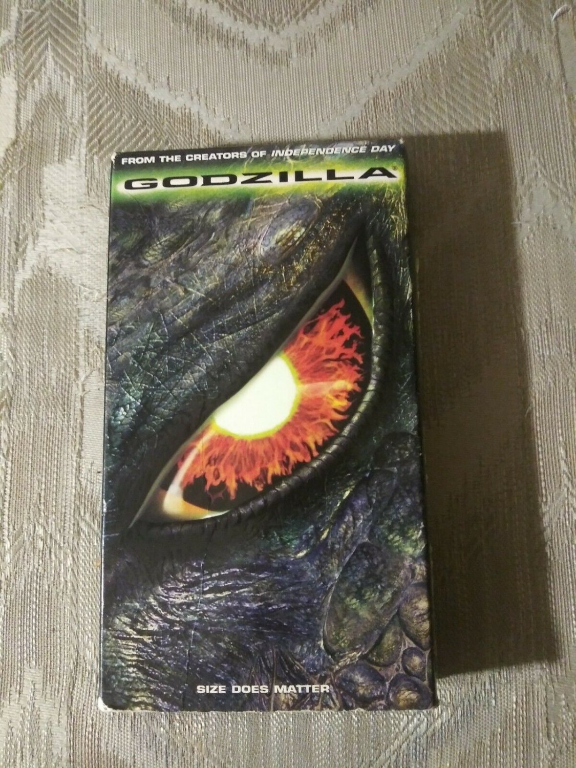 Godzilla VHS 1998 Matthew Broderick Horror Color NTSC 139 Min Monster Movie