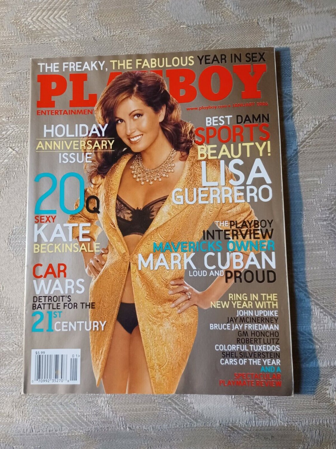 Playboy Magazine January 2006 Lisa Guerrero Kate Beckinsale Mark Cuban