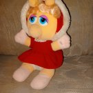 Baby Miss Piggy Plush 1987 Muppet Henson Vintage VTG 10" Stuffed Animal Toy...
