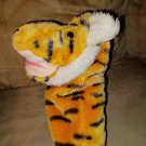 R Dakin Tiger Hand Puppet Plush 9.5" Vintage 1982 Stuffed Toy Pretend Play...