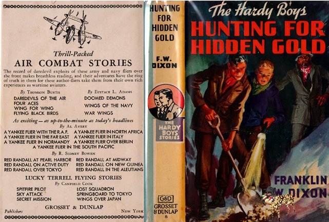 F W Dixon Hardy Boys # 5 Hunting for Hidden Gold HB/DJ