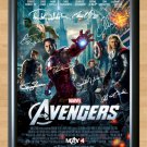 The Avengers Cast Signed Autographed Poster Print Photo Movie Film Photograph mo12 A4 8.3x11.7""