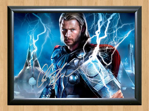 Chris Hemsworth Avengers Thor Signed Autographed Poster Photo Memorabilia mo362 A3 11.7x16.5""