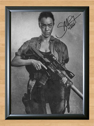 Sonequa Martin-Green Walking Dead S6 Sasha Signed Autographed Print Poster tv114 A4 8.3x11.7""