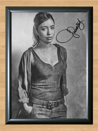 Christian Serratos Walking Dead S6 Rosita Signed Autographed Print Poster tv115 A4 8.3x11.7""