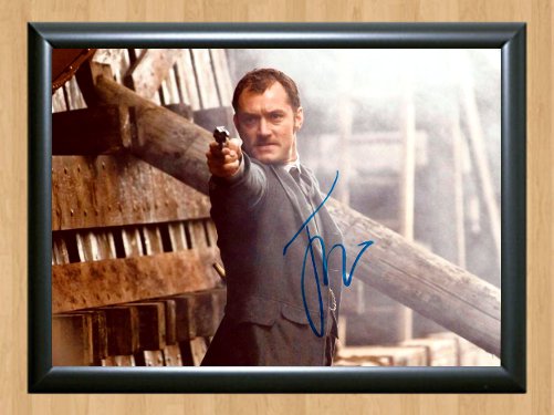 Jude Law Watson Sherlock Signed Autographed Photo Poster tv834 A4 8.3x11.7""