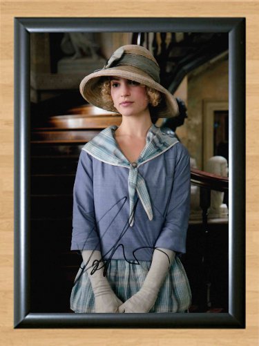 Lily James Downton Abbey Signed Autographed Photo Poster 2 tv853 A4 8.3x11.7""