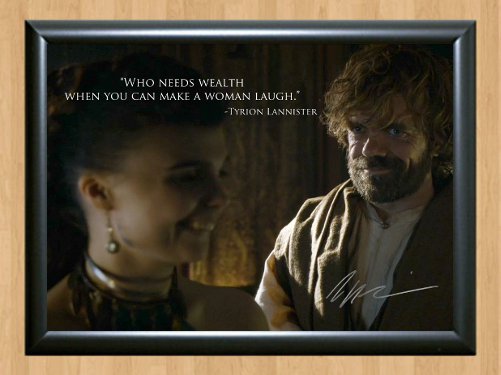 Peter Dinklage Game of Thrones Tyrion Signed Autographed Print Poster Photo 5 tv132 A3 11.7x16.5""
