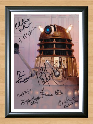 Doctor Who Cast Dalek Signed Autographed Photo Poster tv582 A3 11.7x16.5""