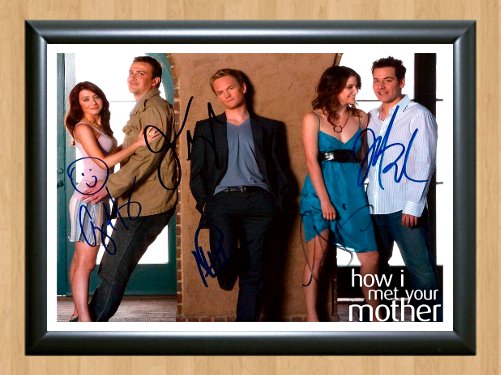 How I Met Your Mother Cast Signed Autographed Photo Poster 3 tv812 A3 11.7x16.5""