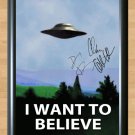 X-Files I Want To Believe Memorabilia Signed Autographed Print Photo Poster tv155 A2 16.5x23.4"