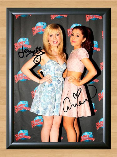Jennette McCurdy Ariana Grande Sam and Cat Signed Autographed Photo Poster 1 tv919 A2 16.5x23.4"