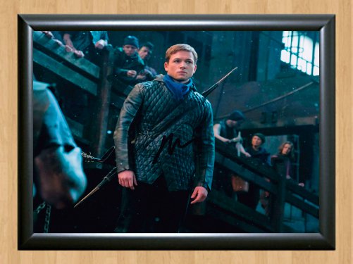 Taron Egerton Robin Hood Signed Autographed Photo Poster tv940 A2 16.5x23.4"