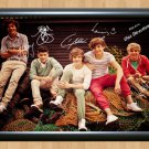 One Direction Zayn Harry Louis Liam Niall Signed Autographed Print Poster mu7 A4 8.3x11.7""