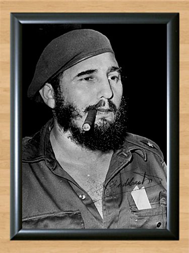 Fidel Castro Kastro Cuba Memorabilia Signed Autographed Print Photo ...