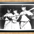 Mickey Mantle Ted Williams Joe DiMaggio Signed Autographed Photo Baseball bas8 A4 8.3x11.7""