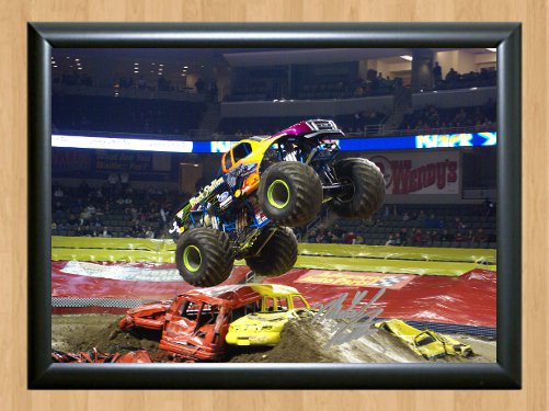 Black Stallion Michael Vaters Monster Jam Truck Signed Autograph Print Photo exs13 A4 8.3x11.7""