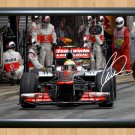 Lewis Hamilton Signed Autographed Photo Poster Print Photograph Grand Prix F1 for5 A4 8.3x11.7""