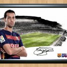 Sergio Busquets Barcelona Signed Autographed Photo Print Poster Memorabilia 2 fot91 A4 8.3x11.7""