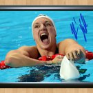 Katinka Hosszu Olympics Signed Autographed Print Photo Poster Memorabilia 1 swi5 A4 8.3x11.7""